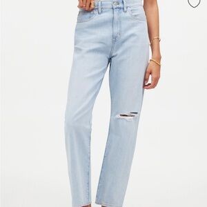 Madewell The '90s Straight Crop Jean in Fitzgerald Wash Size 27